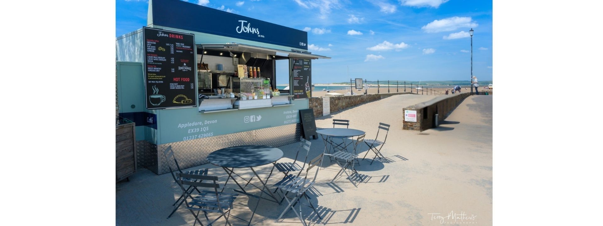The Johns Beach Hut on Instow Sands, seasonal April-September